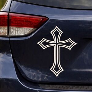 Cross Vinyl Decal